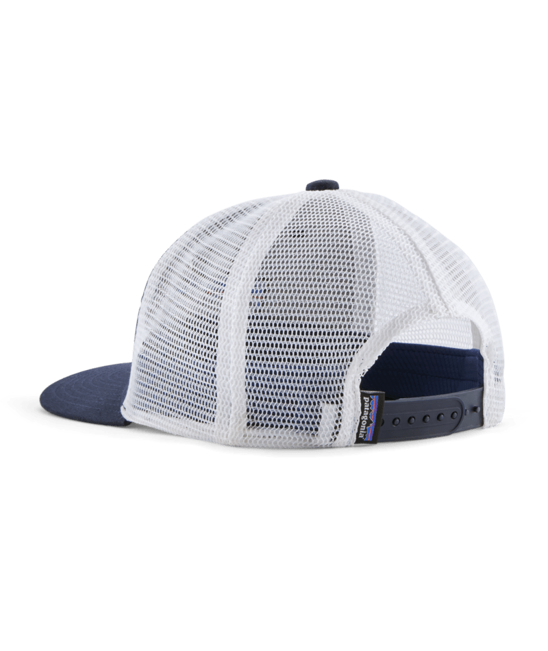Kids' Trucker Hat in P-6 Logo: Navy Blue | Photo 2 | Patagonia