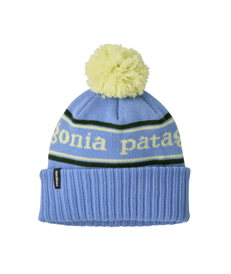 Kids' Powder Town Beanie in Park Stripe: Diver Blue | Photo 1 | Patagonia