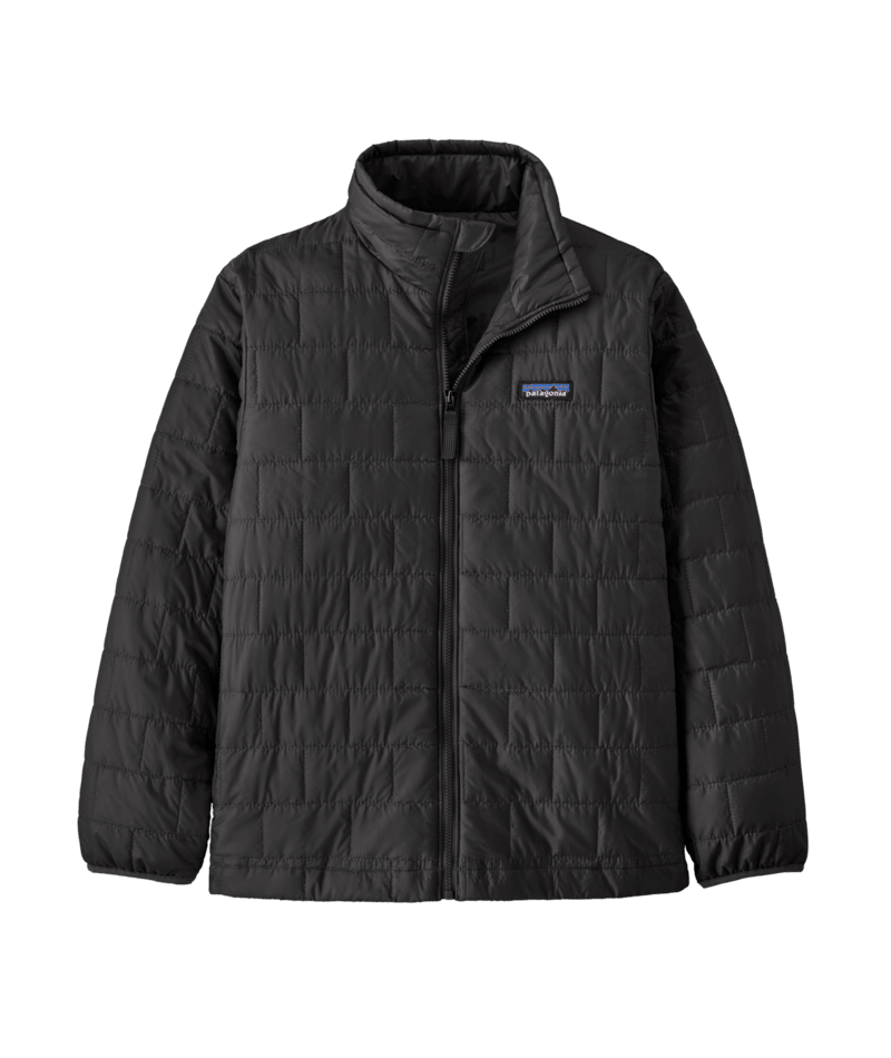 Kids' Nano Puff Brick Quilt Jacket in Black | Photo 1 | Patagonia