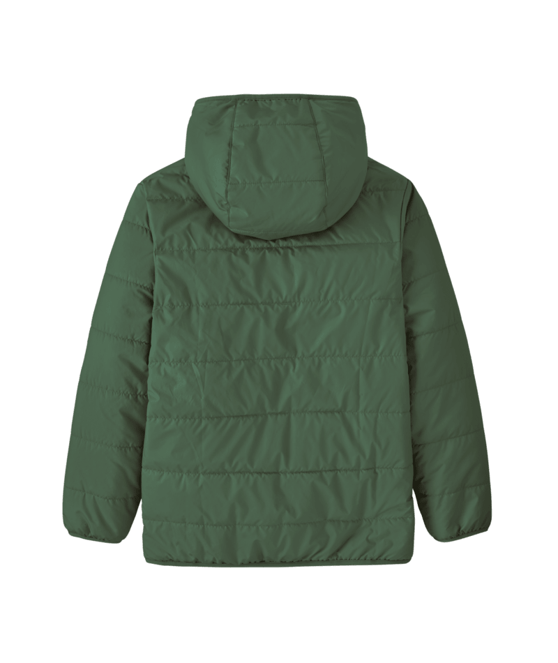 Kids' Reversible Ready Freddy Hoody in Canopy Green | Photo 2 | Patagonia