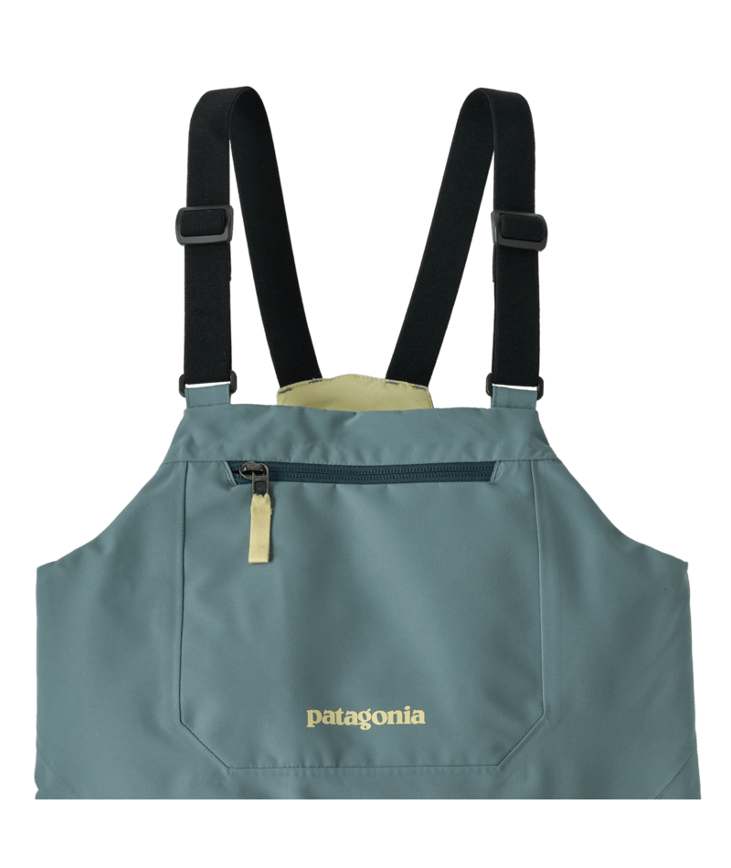 Kids' Powder Town Bibs in Blue Sage | Photo 5 | Patagonia
