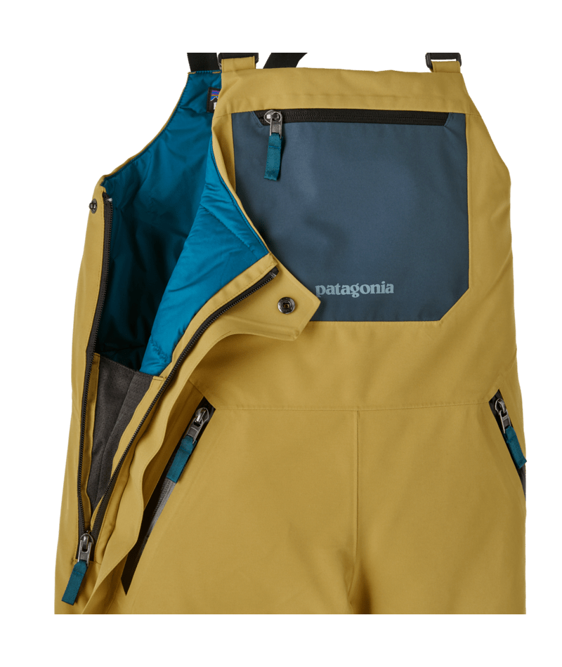 Kids' Powder Town Bibs in Lynx Tan | Photo 2 | Patagonia