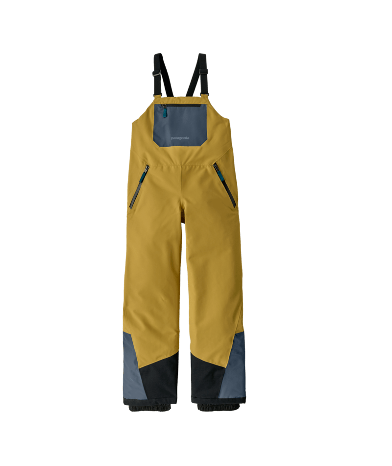 Kids' Powder Town Bibs in Lynx Tan | Photo 1 | Patagonia