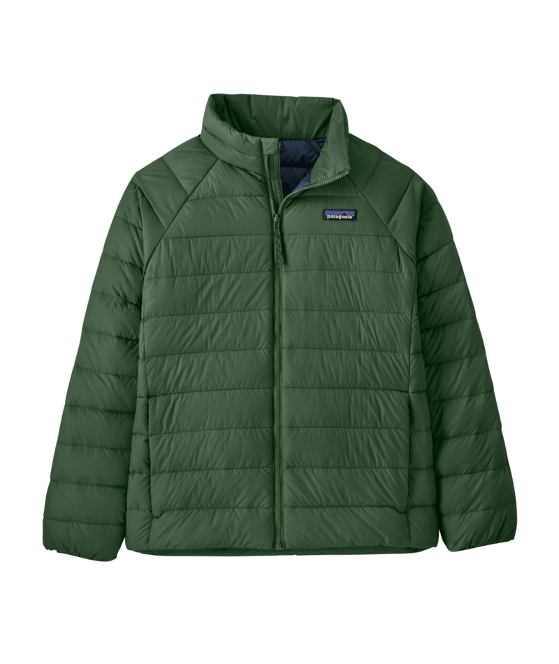 Kids' Down Sweater in Canopy Green | Photo 1 | Patagonia