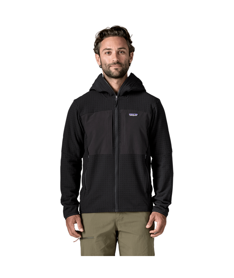 Men's R2 TechFace Hoody in Black | Photo 2 | Patagonia