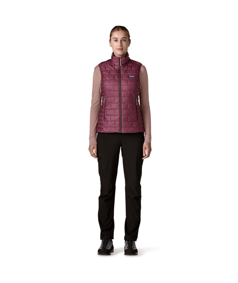Women's Nano Puff Vest in Berry Fig | Photo 6 | Patagonia