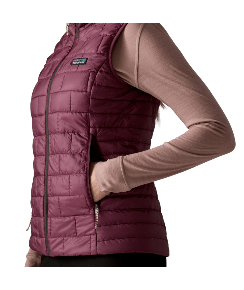Women's Nano Puff Vest in Berry Fig | Photo 10 | Patagonia