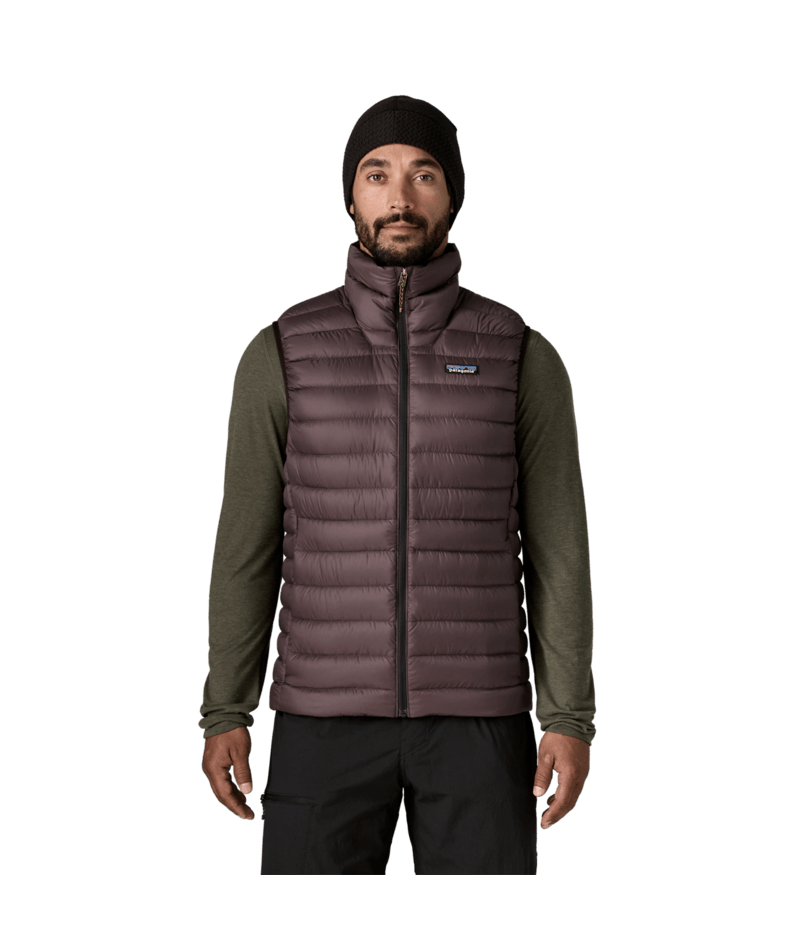 Men's Down Sweater Vest in Den Brown | Photo 2 | Patagonia