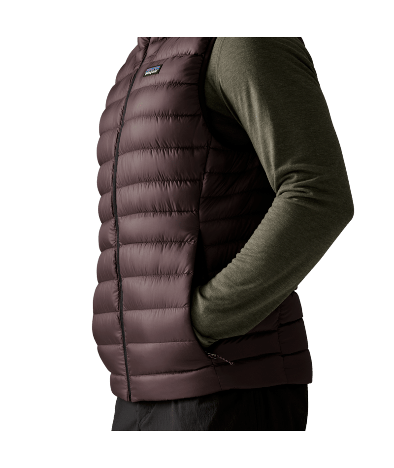 Men's Down Sweater Vest in Den Brown | Photo 6 | Patagonia