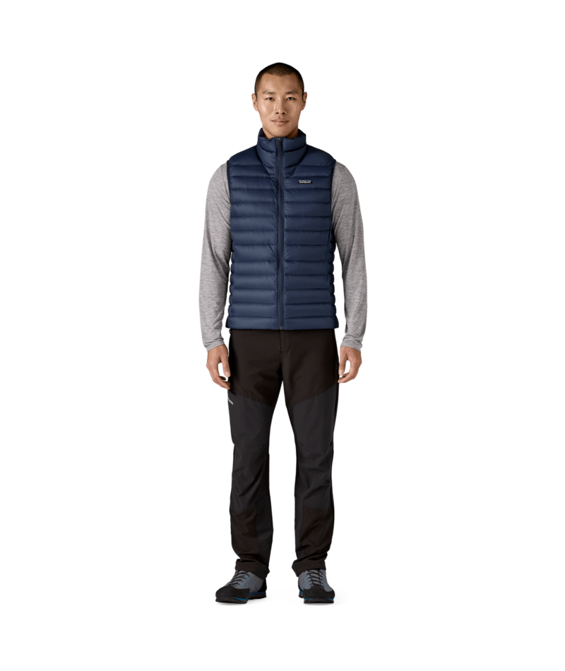 Men's Down Sweater Vest in New Navy | Photo 3 | Patagonia