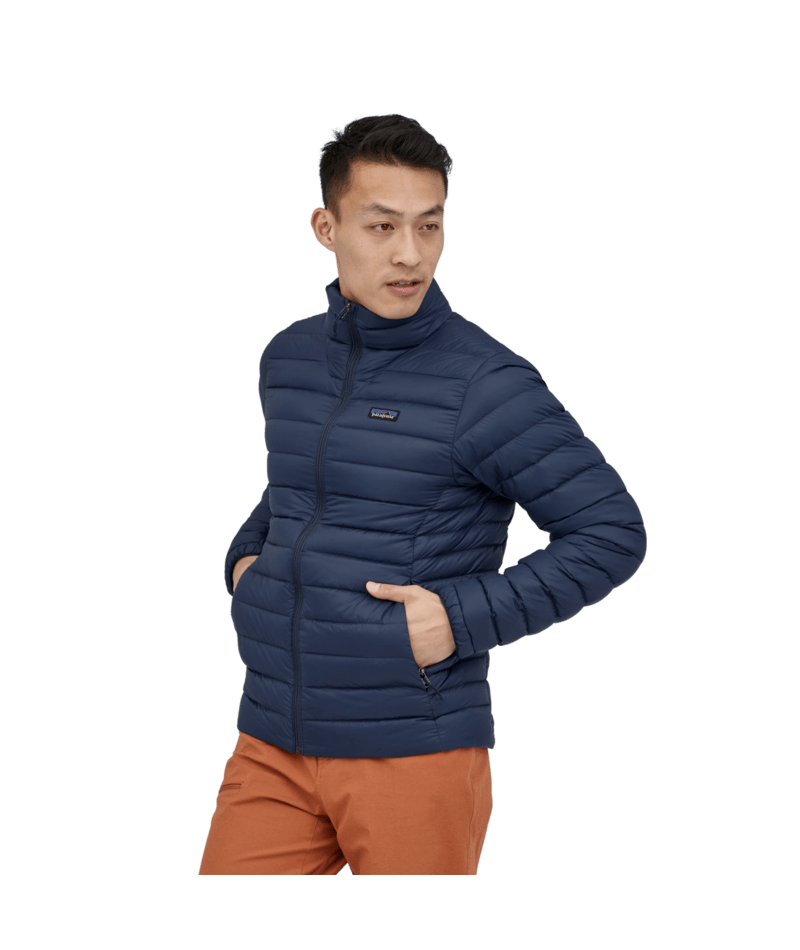 Men's Down Sweater in New Navy | Photo 7 | Patagonia