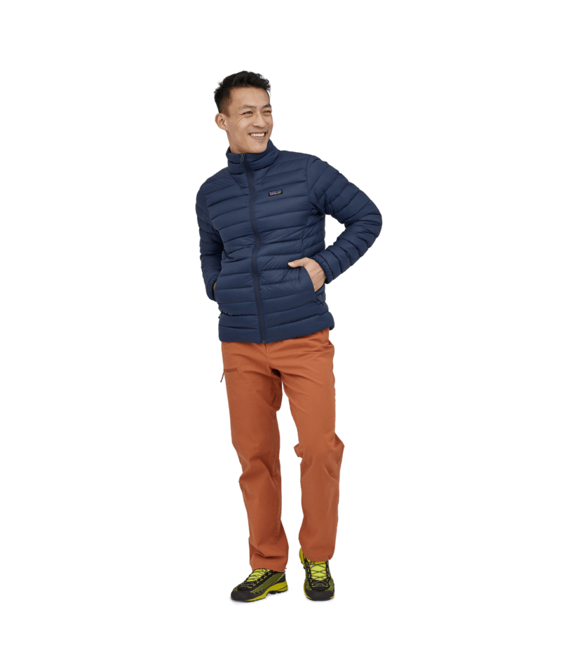 Men's Down Sweater in New Navy | Photo 9 | Patagonia
