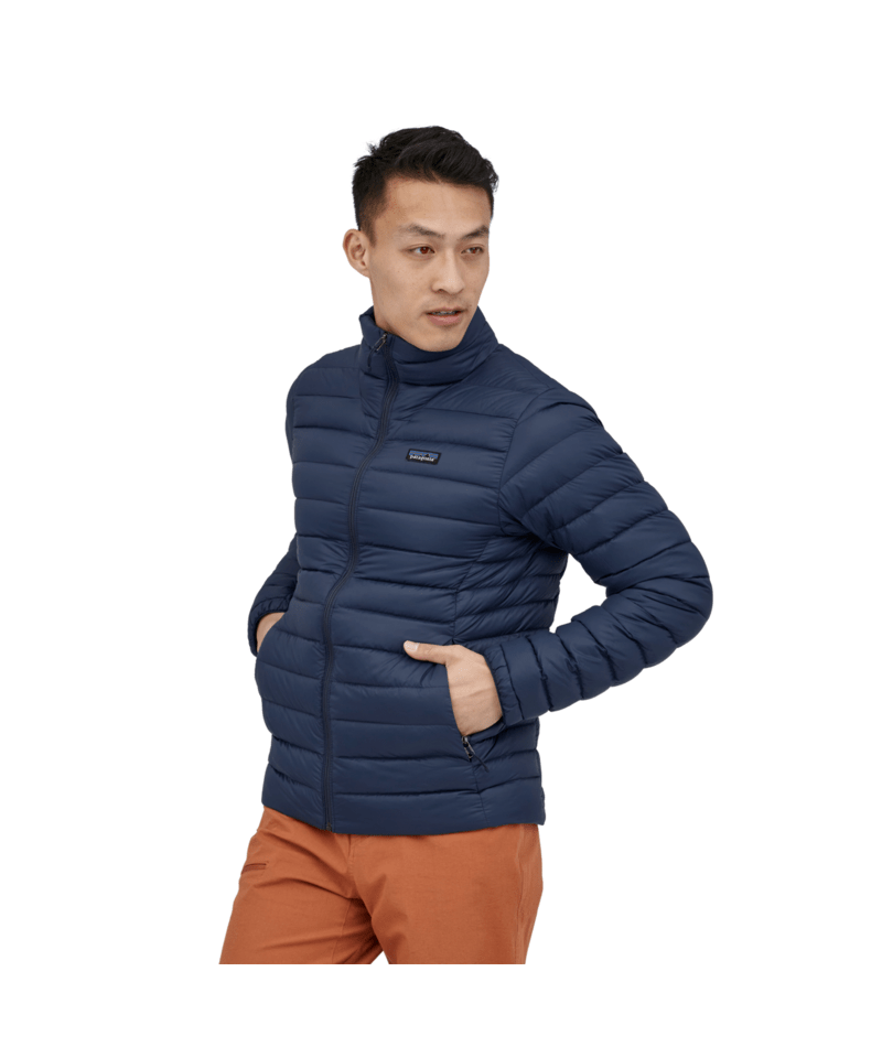 Men's Down Sweater in New Navy | Photo 10 | Patagonia