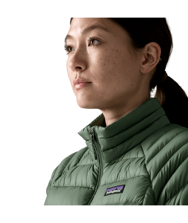 Women's Down Sweater in Canopy Green | Photo 5 | Patagonia