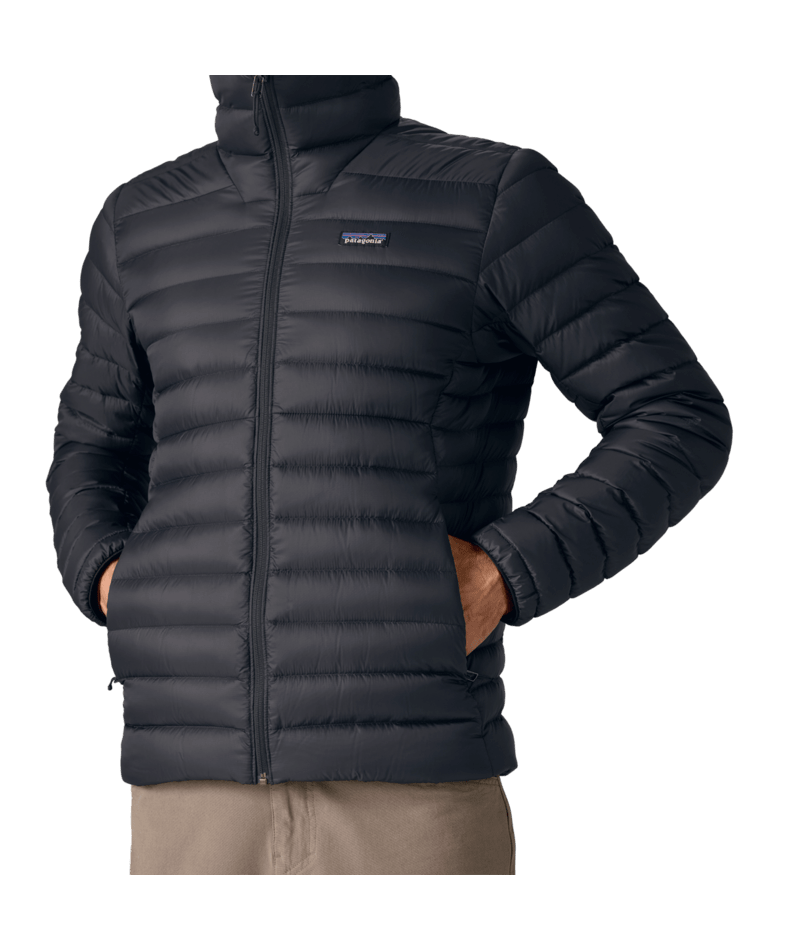 Men's Down Sweater Hoody in Black | Photo 15 | Patagonia