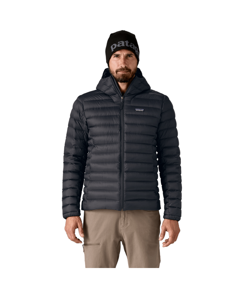 Men's Down Sweater Hoody in Black | Photo 2 | Patagonia