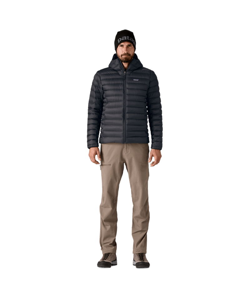 Men's Down Sweater Hoody in Black | Photo 4 | Patagonia