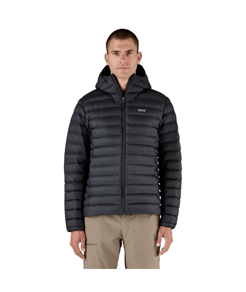 Men's Down Sweater Hoody in Black | Photo 5 | Patagonia