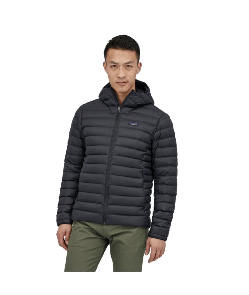 Men's Down Sweater Hoody in Black | Photo 7 | Patagonia