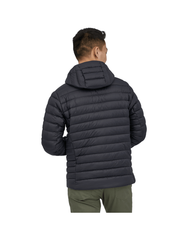 Men's Down Sweater Hoody in Black | Photo 8 | Patagonia