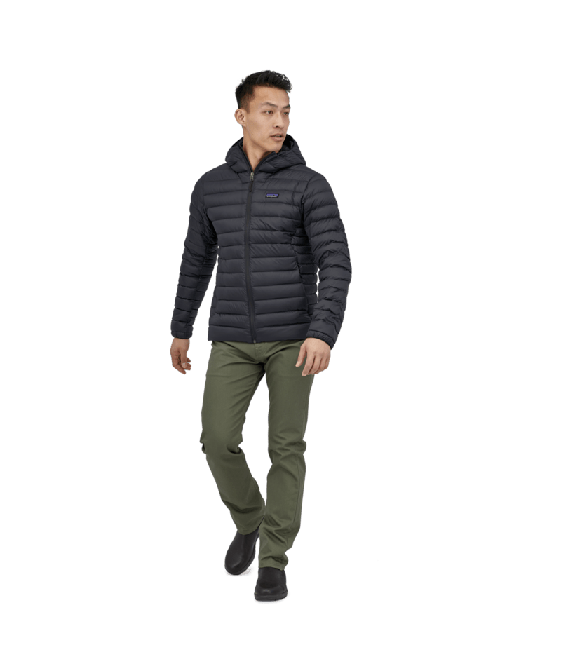 Men's Down Sweater Hoody in Black | Photo 9 | Patagonia