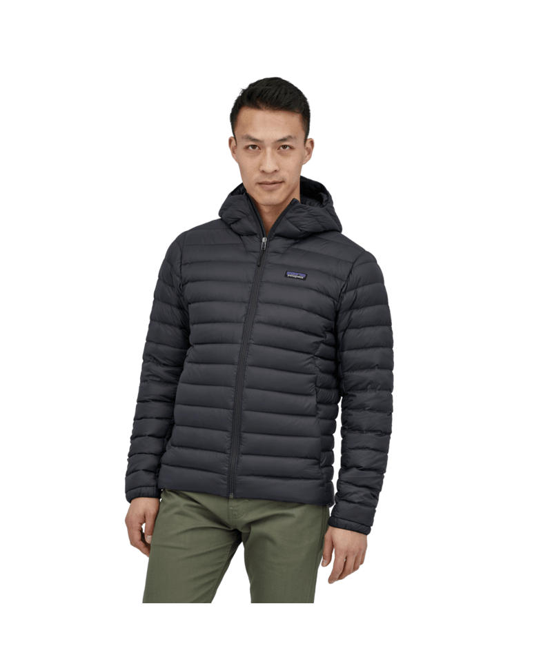 Men's Down Sweater Hoody in Black | Photo 10 | Patagonia