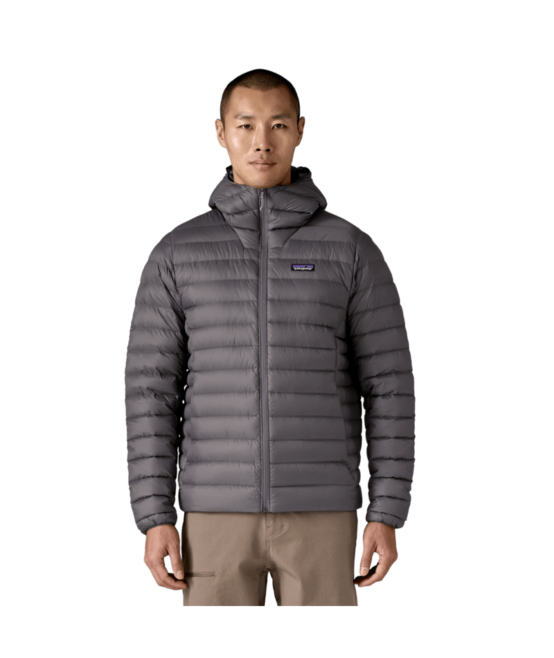 Men's Down Sweater Hoody in FORGE GREY W/FORGE GREY | Photo 2 | Patagonia
