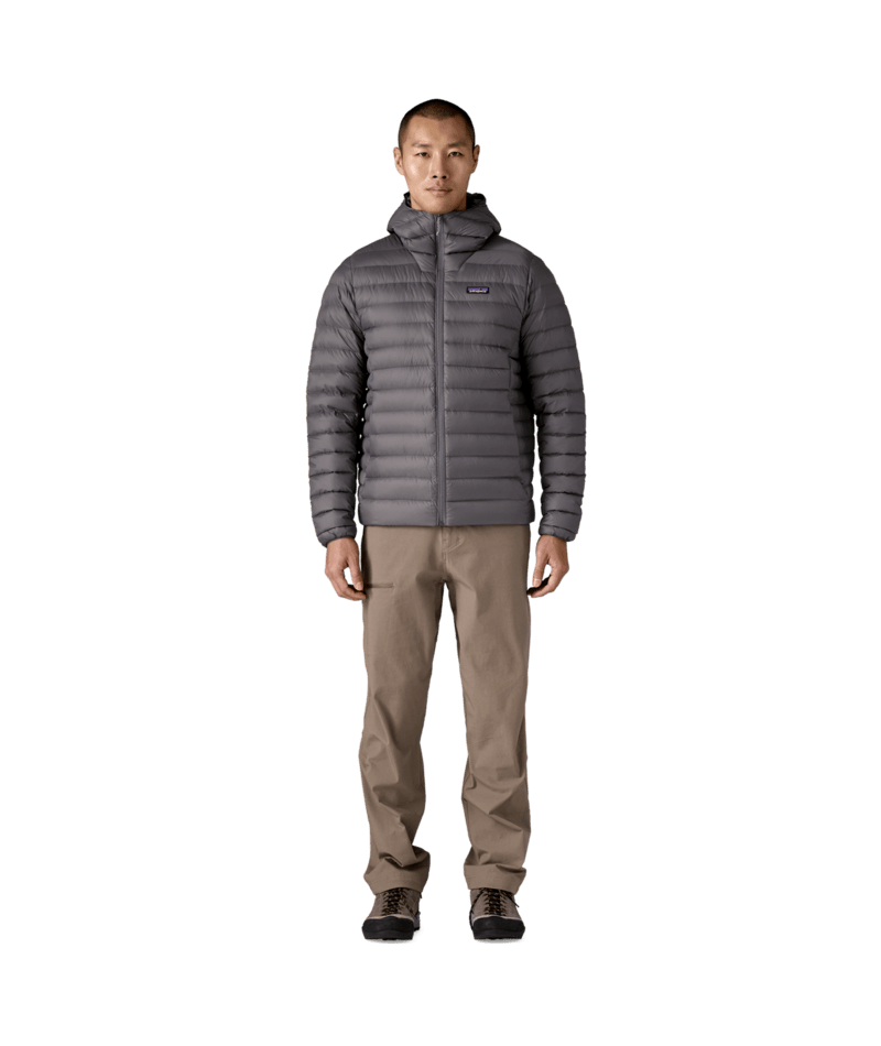 Men's Down Sweater Hoody in FORGE GREY W/FORGE GREY | Photo 4 | Patagonia