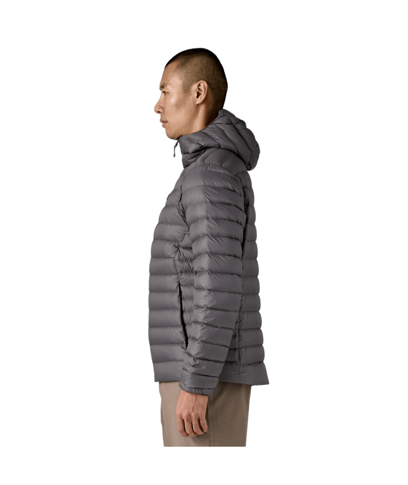 Men's Down Sweater Hoody in FORGE GREY W/FORGE GREY | Photo 5 | Patagonia