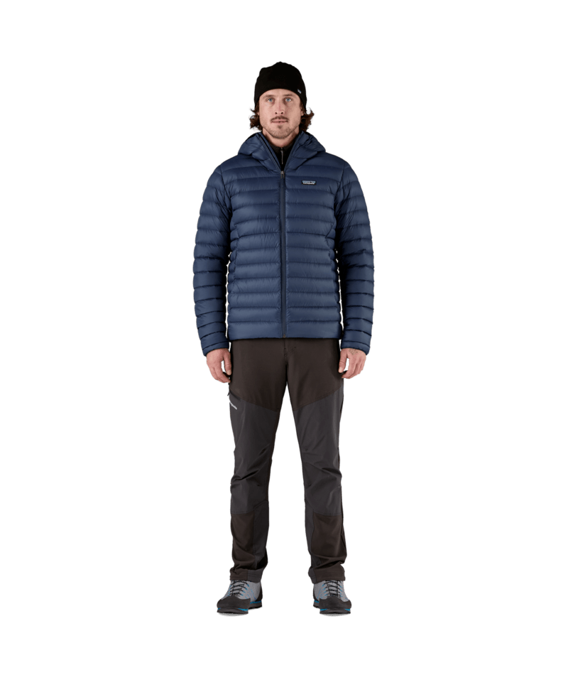 Men's Down Sweater Hoody in New Navy | Photo 13 | Patagonia