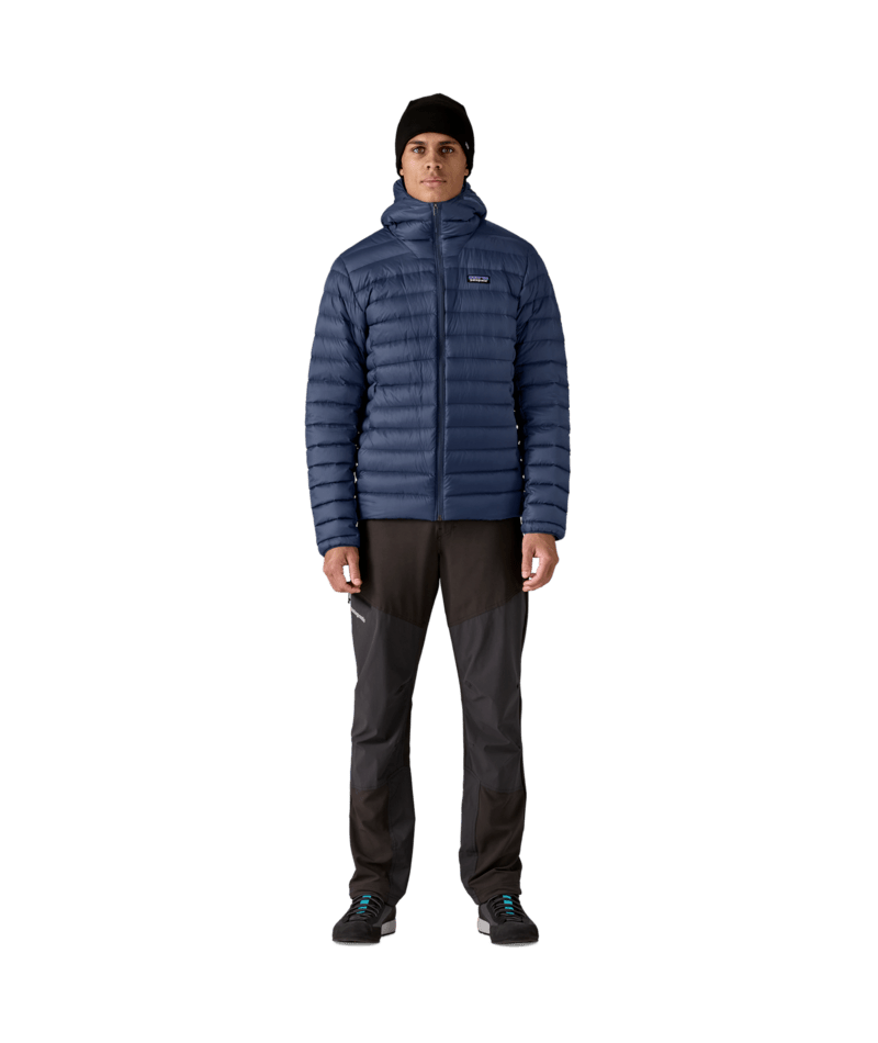 Men's Down Sweater Hoody in New Navy | Photo 4 | Patagonia