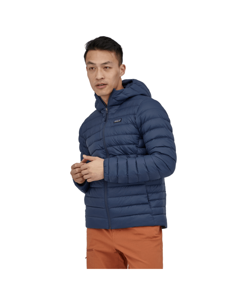 Men's Down Sweater Hoody in New Navy | Photo 5 | Patagonia