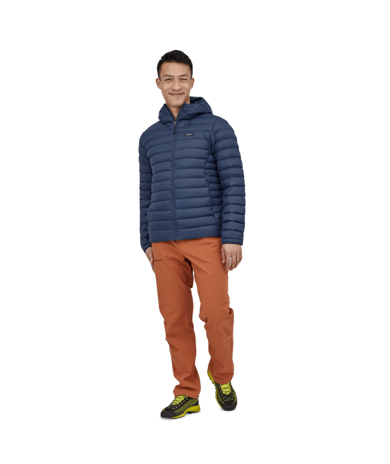 Men's Down Sweater Hoody in New Navy | Photo 7 | Patagonia