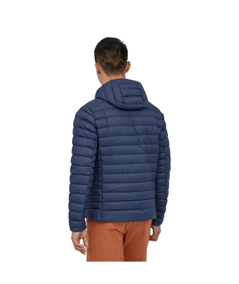 Men's Down Sweater Hoody in New Navy | Photo 9 | Patagonia