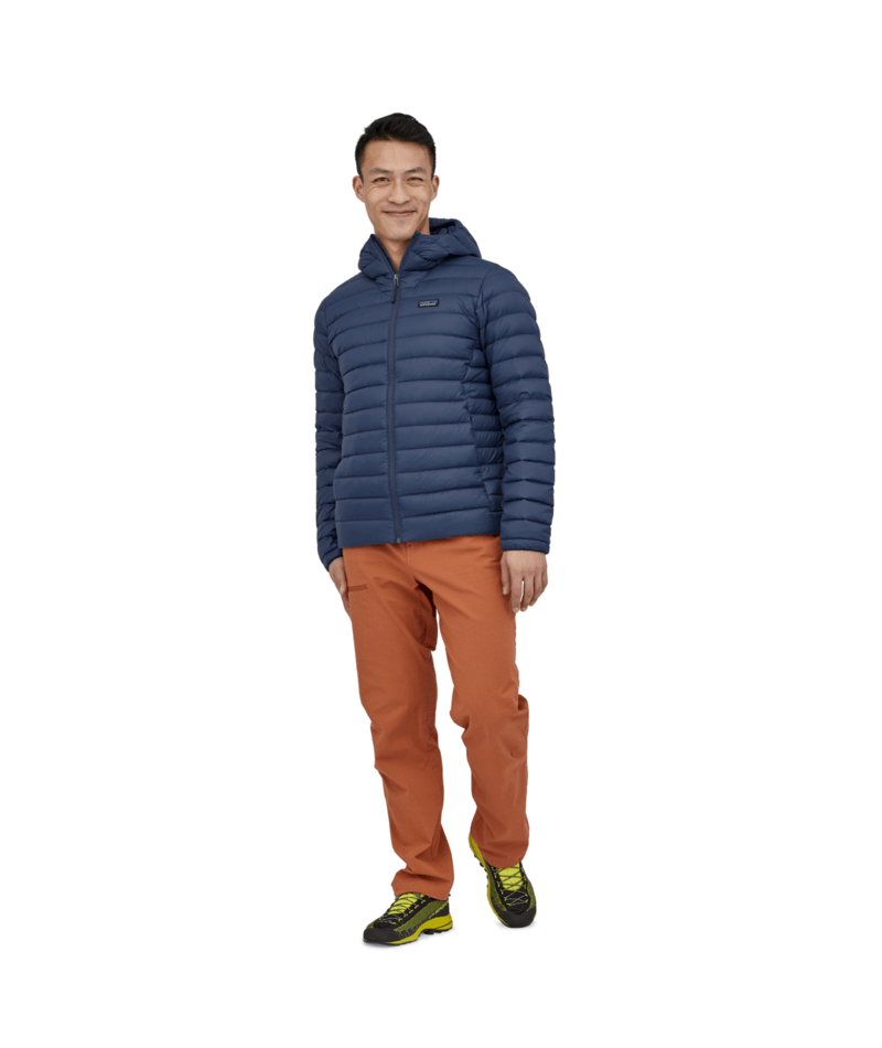 Men's Down Sweater Hoody in New Navy | Photo 10 | Patagonia