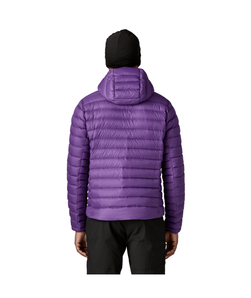 Men's Down Sweater Hoody in PURPLE | Photo 3 | Patagonia