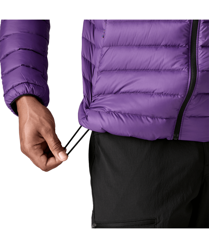 Men's Down Sweater Hoody in PURPLE | Photo 6 | Patagonia
