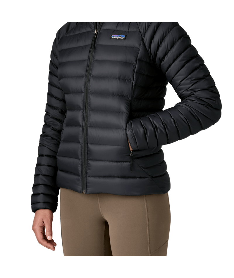 Women's Down Sweater Hoody in Black | Photo 18 | Patagonia
