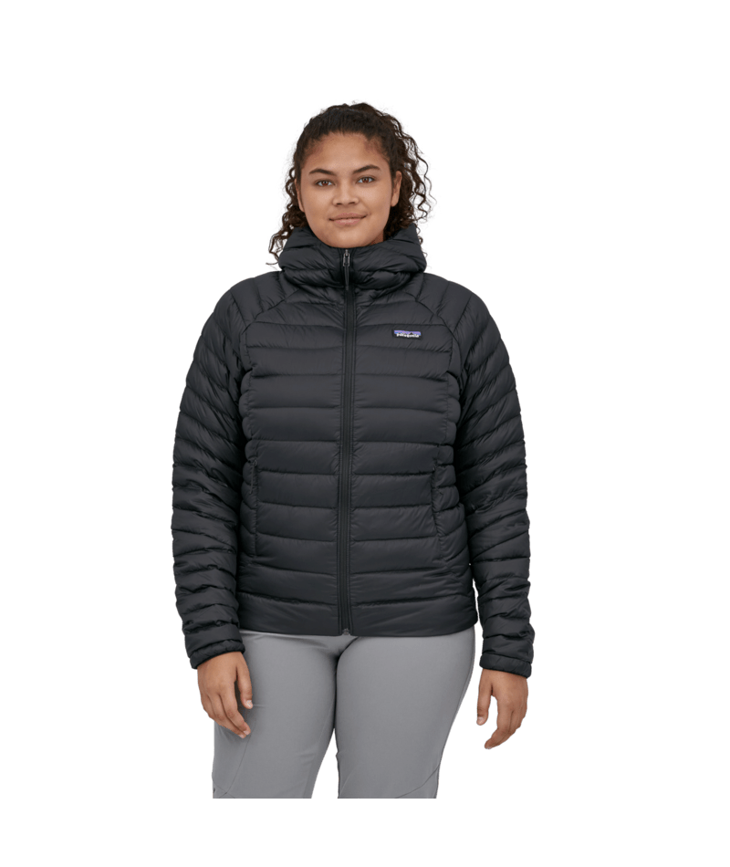 Women's Down Sweater Hoody in Black | Photo 6 | Patagonia