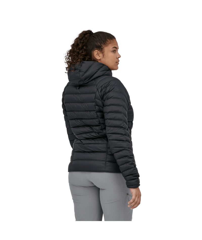 Women's Down Sweater Hoody in Black | Photo 7 | Patagonia
