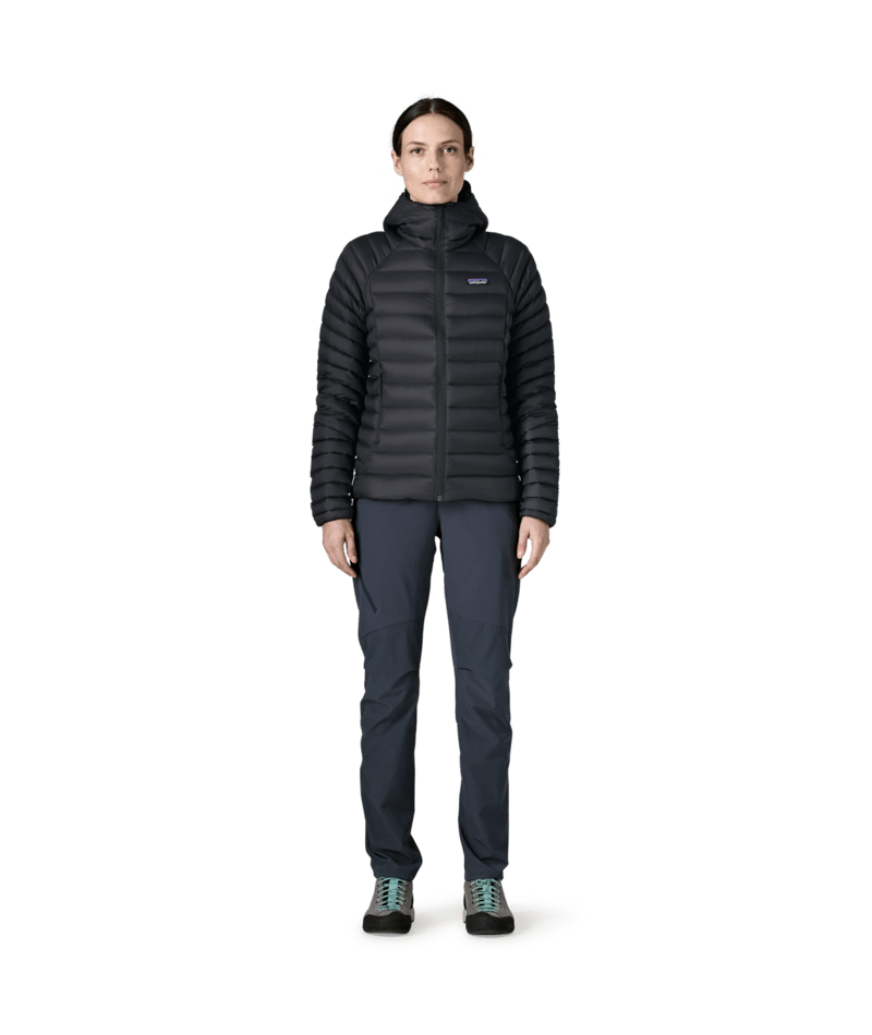 Women's Down Sweater Hoody in Black | Photo 10 | Patagonia