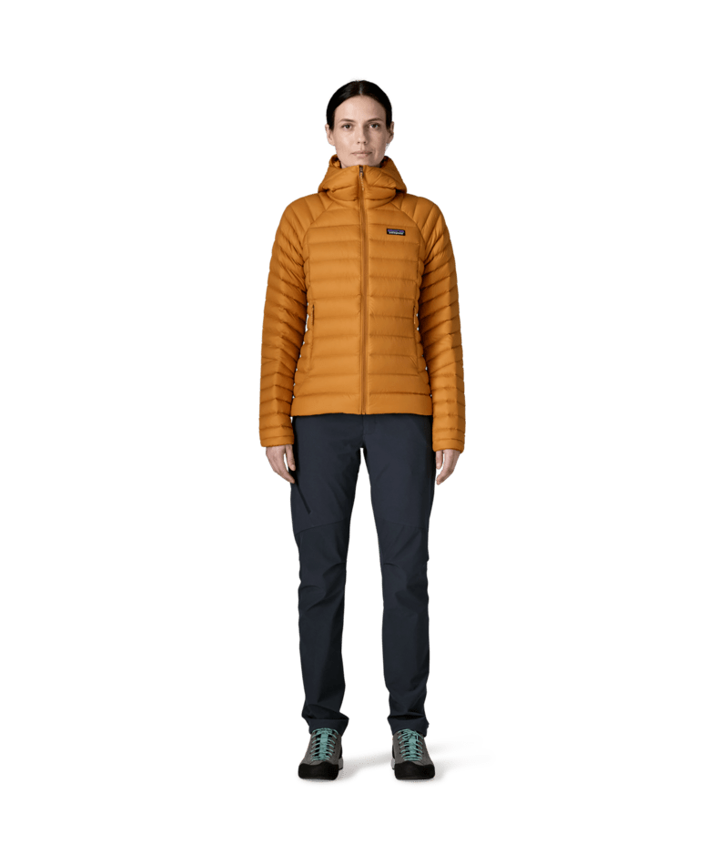 Women's Down Sweater Hoody in Cinnamon Brown | Photo 4 | Patagonia