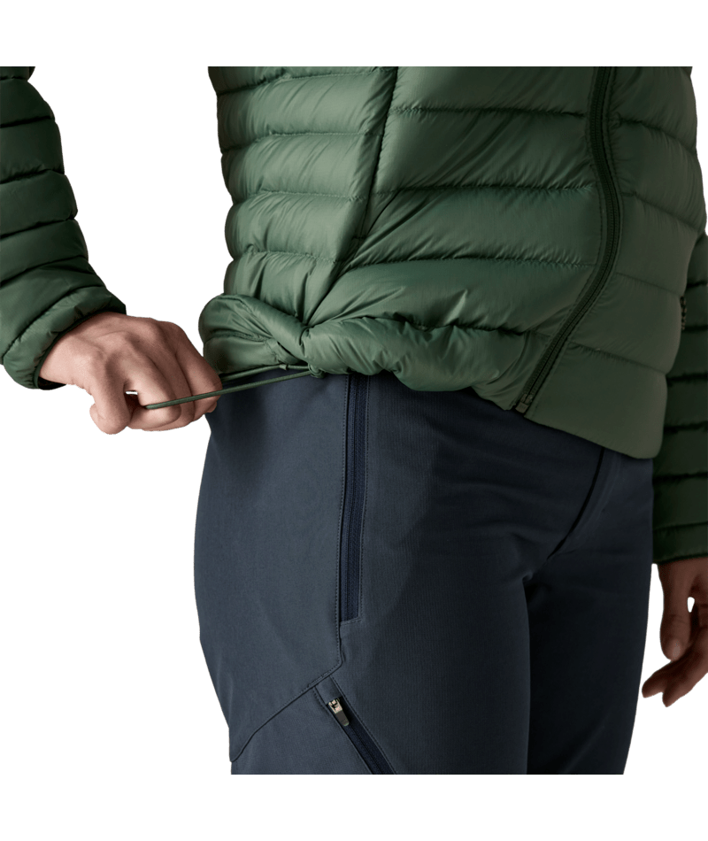 Women's Down Sweater Hoody in Canopy Green | Photo 7 | Patagonia
