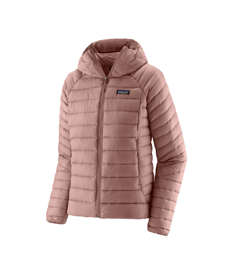 Women's Down Sweater Hoody in Moonrise Taupe | Photo 1 | Patagonia