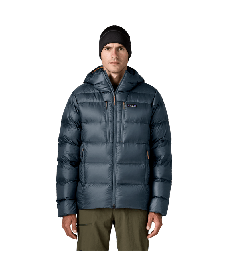 Men's Fitz Roy Down Hoody in Summit Blue | Photo 2 | Patagonia