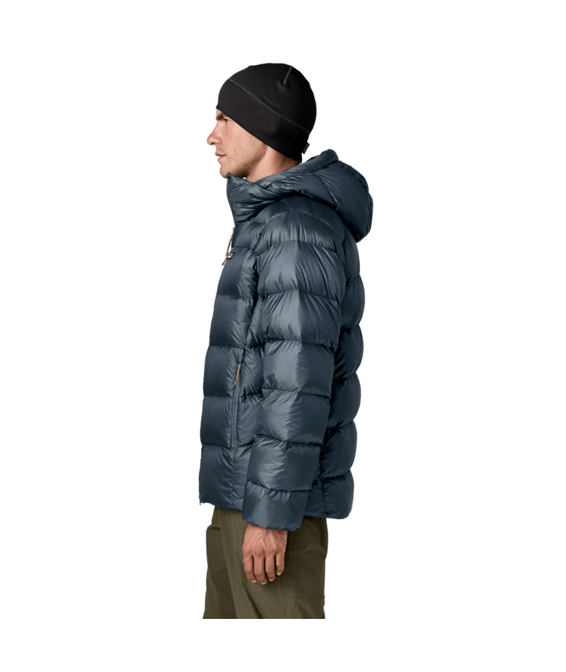 Men's Fitz Roy Down Hoody in Summit Blue | Photo 4 | Patagonia