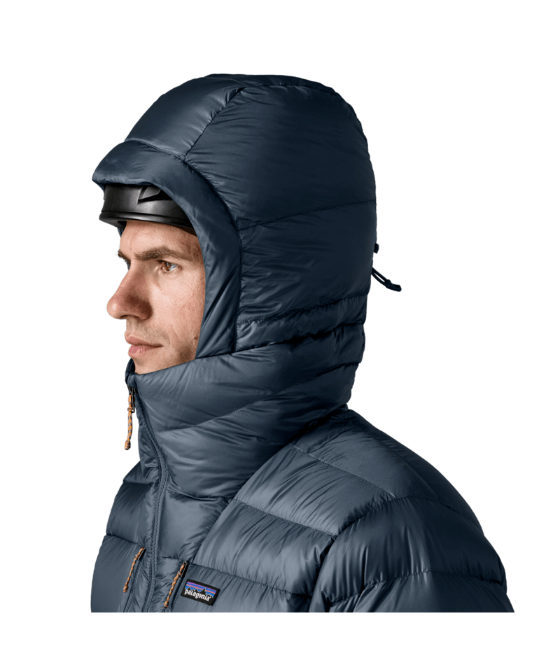 Men's Fitz Roy Down Hoody in Summit Blue | Photo 5 | Patagonia