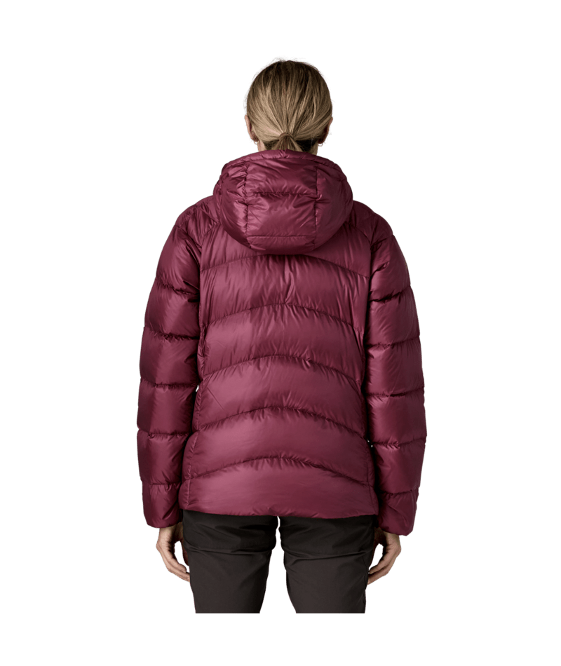 Women's Fitz Roy Down Hoody in Berry Fig | Photo 3 | Patagonia