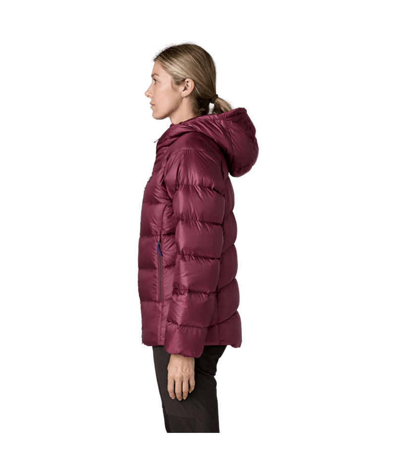 Women's Fitz Roy Down Hoody in Berry Fig | Photo 4 | Patagonia
