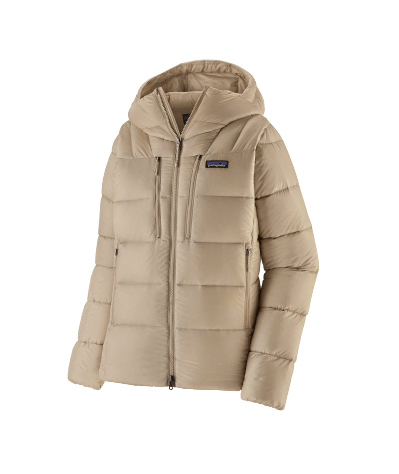 Women's Fitz Roy Down Hoody in Pumice | Photo 1 | Patagonia